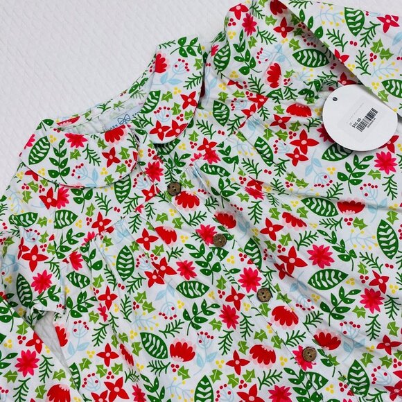 Little Paper Girls Size 2T Boat Holiday Floral Charlie Dress Long Sleeve $55